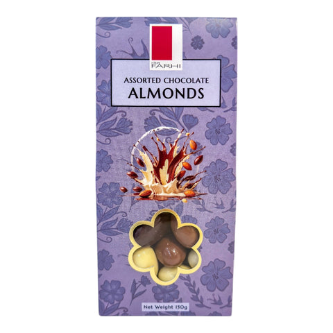 Assorted Chocolate Almonds, Palm Oil Free, 150g