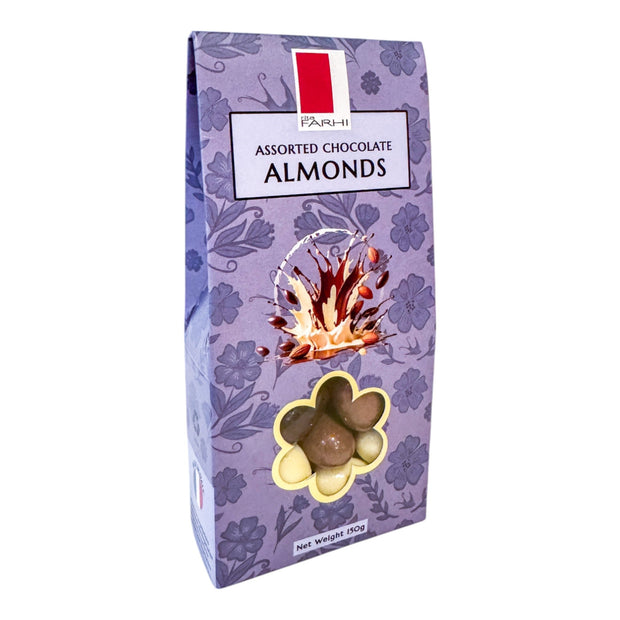 Assorted Chocolate Almonds, Palm Oil Free, 150g