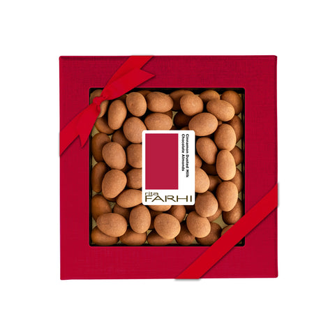 Cinnamon Dusted Milk Chocolate Coated Almonds, Palm Oil Free 210g