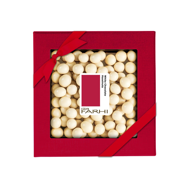 White Chocolate Coated Hazelnuts, Palm Oil Free, 200g