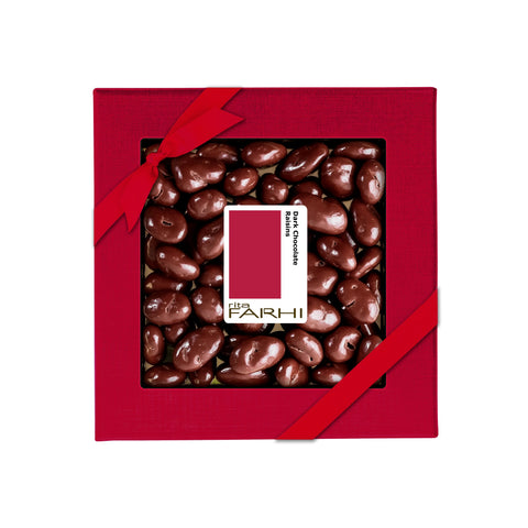 Dark Chocolate Coated Jumbo Raisins, Palm Oil Free, 250g