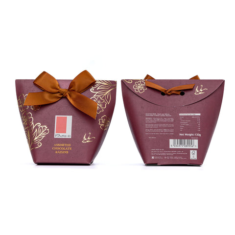 Assorted Chocolate Raisins in Bow Box, 130g