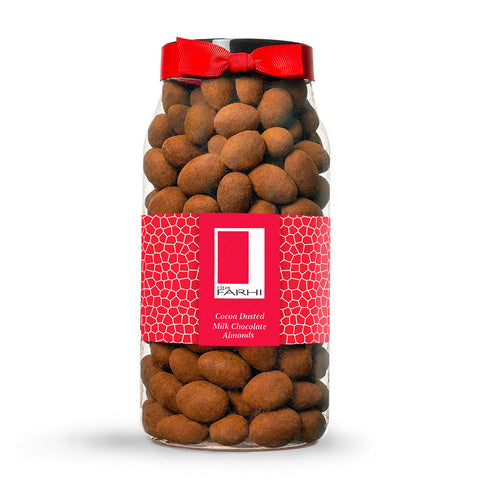 Cocoa Dusted Milk Chocolate Almonds, Palm Oil Free, 740g