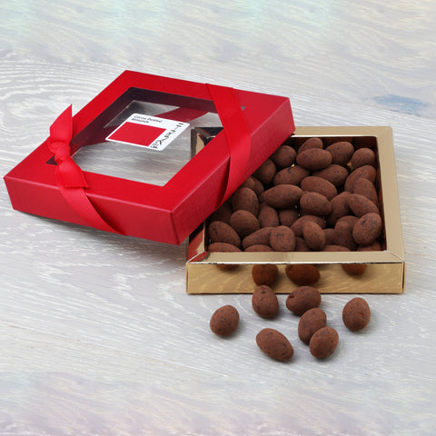 Cocoa Dusted Milk Chocolate Almonds, Palm Oil Free, 200g